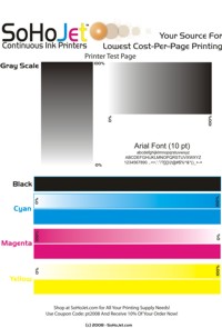 Printer Test Page Graphic (1.4MB) CMYK Model